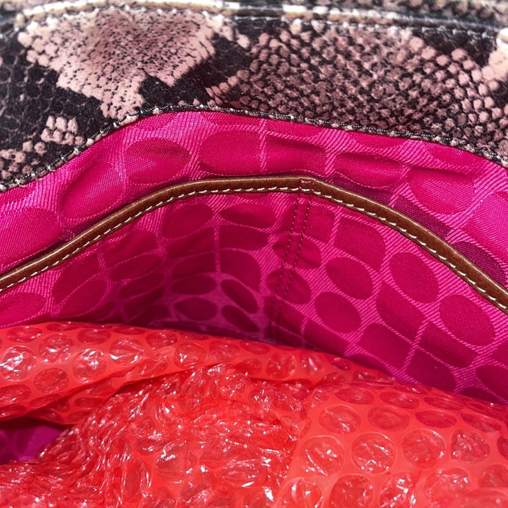 Kate Spade Python Triple Entry Shoulder Handbag T… - image 5